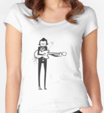 Johnny Cash Women's Fitted Scoop T-Shirt