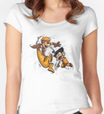 Logan and Victor Women's Fitted Scoop T-Shirt