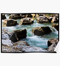 Water and rocks Poster