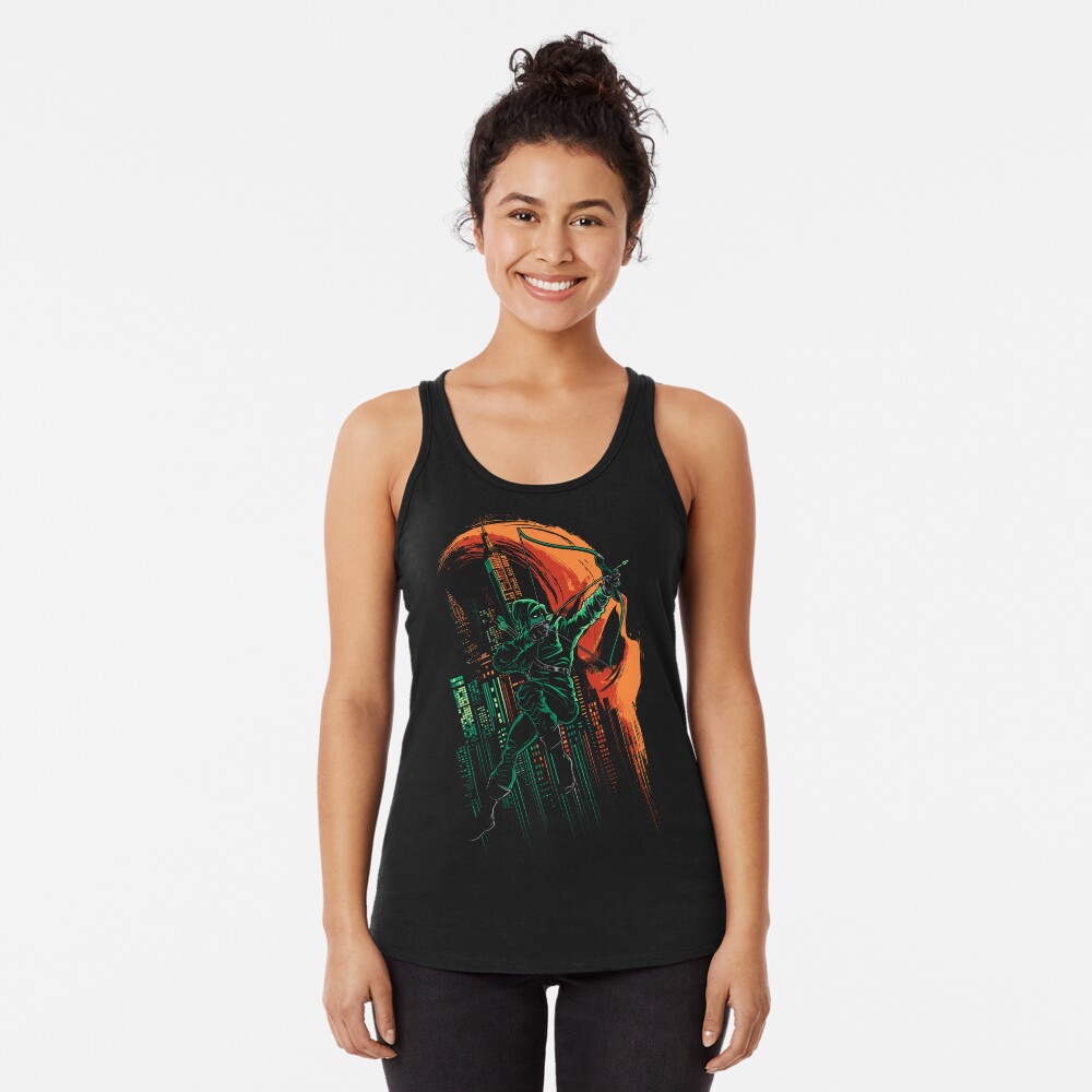 Green Vigilance Racerback Tank Top