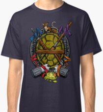 Turtle Family Crest - Full Color Classic T-Shirt