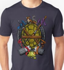 Turtle Family Crest - Full Color Unisex T-Shirt
