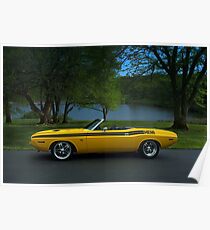 1970 Dodge Challenger RT Convertible Poster