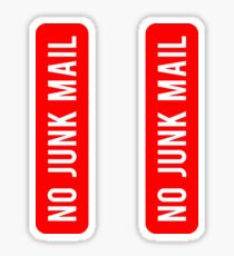 No junk mail Sticker
