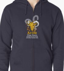 Aries The Ram Zipped Hoodie