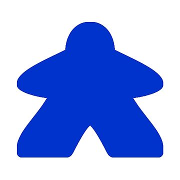 Blue Board Game Meeple - Meeple - Magnet