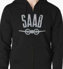 Classic Saab Zipped Hoodie