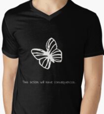 This Action Will Have Consequences... (White) Men's V-Neck T-Shirt