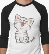 American Shorthair happy Men's Baseball ¾ T-Shirt