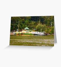 wisemans ferry car barge Greeting Card