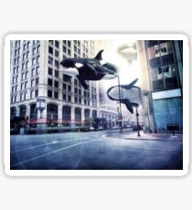 City of whales Sticker