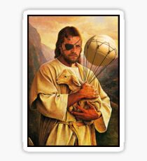 Venom Jesus Snake - parody Sticker