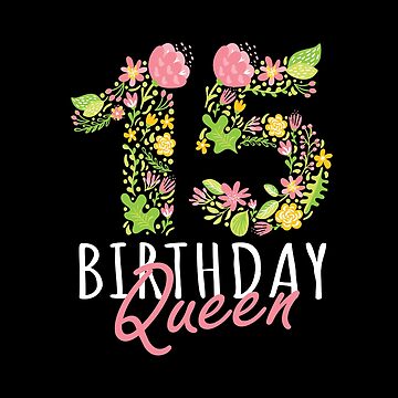 15th Birthday Gift for Teen Girl - 15 and Awesome Girls Gifts Sticker for  Sale by Grabitees