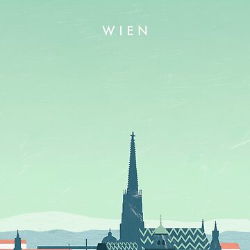 Artwork thumbnail, Vienna travel poster by katinkareinke