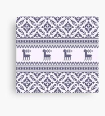 Knit pattern Canvas Print