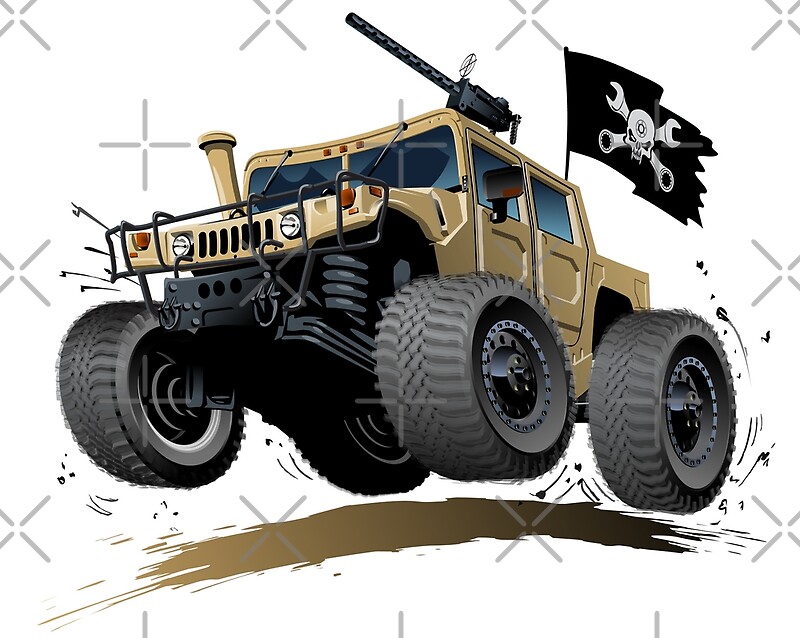 "Cartoon Hummer" by Mechanick Redbubble