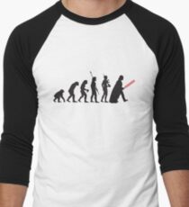 Human evolution Star wars Men's Baseball ¾ T-Shirt
