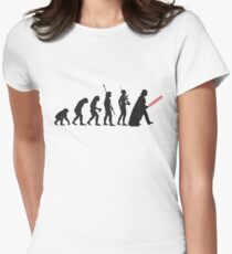 Human evolution Star wars Women's Fitted T-Shirt