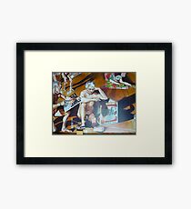 The School of Postmodernism Detail 4 by Vittorio Pelosi Framed Print