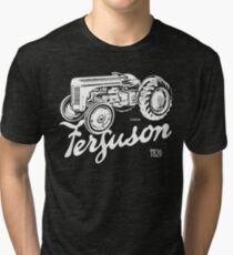 Classic Ferguson TE20 script and illustration Tri-blend T-Shirt