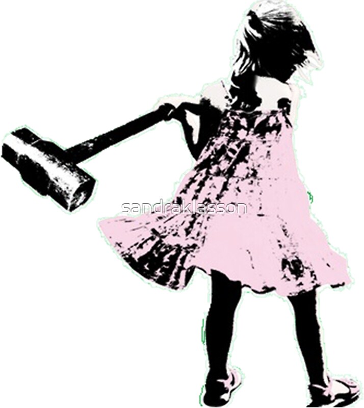 "Hammer girl Switched at Birth" Stickers by sandraklasson Redbubble