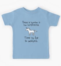 Time To Be A Unicorn Kids T-Shirt