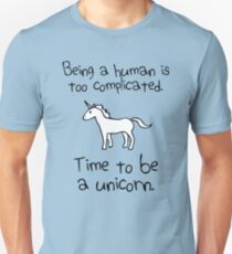 Time To Be A Unicorn Slim Fit T-Shirt