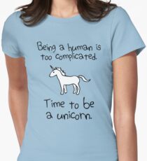 Time To Be A Unicorn Women's Fitted T-Shirt