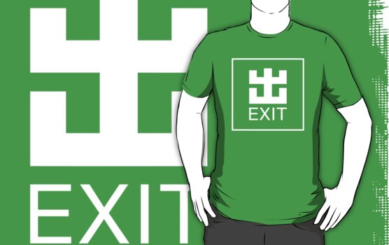 exit sign shirt