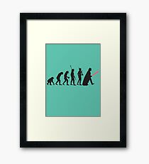 Human evolution Star wars Framed Print