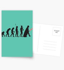 Human evolution Star wars Postcards