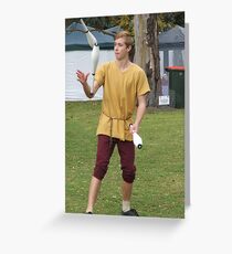 Juggler Greeting Card