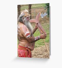 Boomerang Warrior Greeting Card