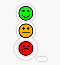 Smiley Traffic Lights - Green For Go Sticker