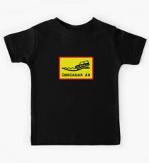 Unbridged River, Traffic Sign, Iceland Kids Tee