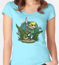 Zelda Wind Waker Forbidden Woods Temple Women's Fitted Scoop T-Shirt