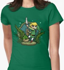 Zelda Wind Waker Verbotener Wald Tempel Tailliertes T-Shirt