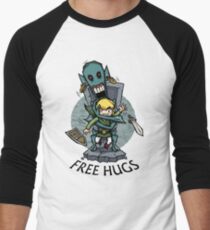 Zelda Wind Waker FREE HUGS Men's Baseball ¾ T-Shirt