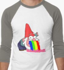 Gnome puking happiness - Gravity Falls Men's Baseball ¾ T-Shirt