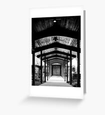 Modern Walkway Greeting Card