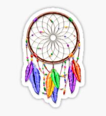 Dreamcatcher Rainbow Feathers Sticker