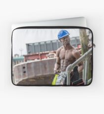 Workman at Low Tide on the Thames River with Frank Laptop Sleeve