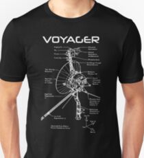 Voyager Programm - Weiße Tinte Slim Fit T-Shirt