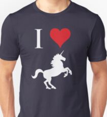 Ich liebe Einhörner Unisex T-Shirt