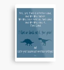 curse your sudden but inevitable betrayal, firefly, blue Metal Print