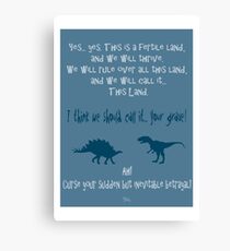 curse your sudden but inevitable betrayal, firefly, blue Canvas Print