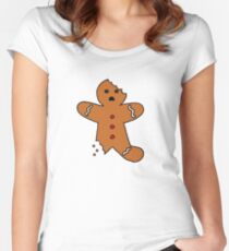 Gingerbread Man Women's Fitted Scoop T-Shirt