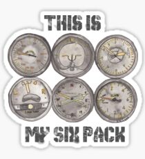 "This Is My Six Pack" Sticker