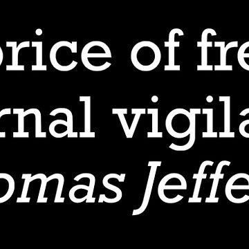Thomas Jefferson THE PRICE OF FREEDOM Long Sleeve - Oscar Mike