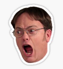The Office - Dwight Screaming Sticker